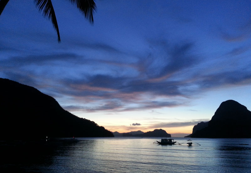 Couché de soleil sur El Nido